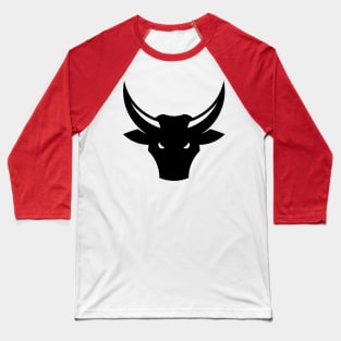 Bull / Taurus / Ox / Bull Head (2C) Baseball T-Shirt